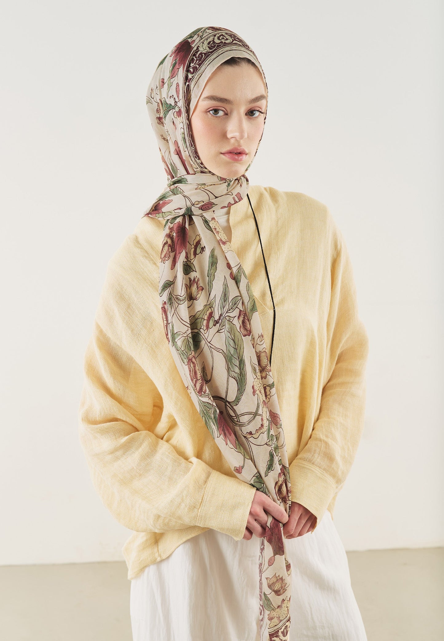 Pure Ethnic Pattern Soft Viscose Scarf