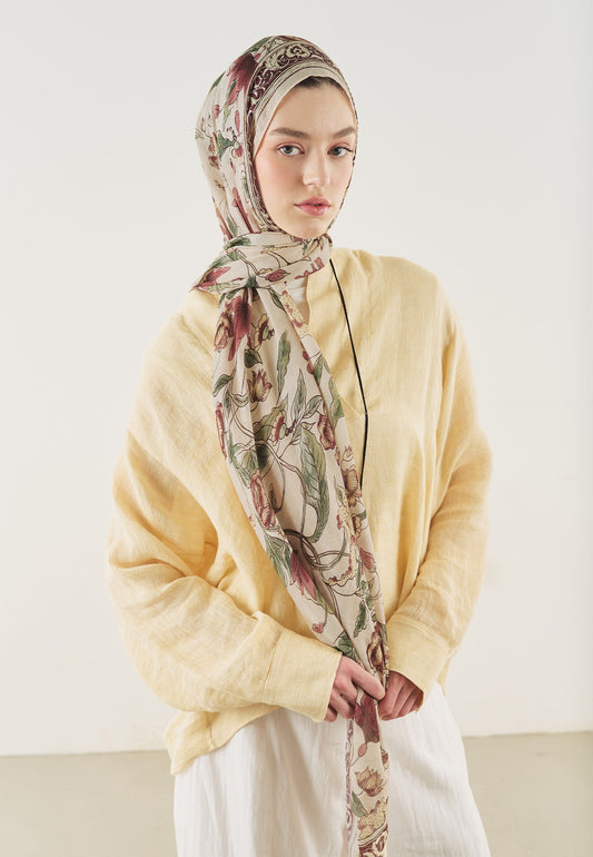 Pure Ethnic Pattern Soft Viscose Scarf