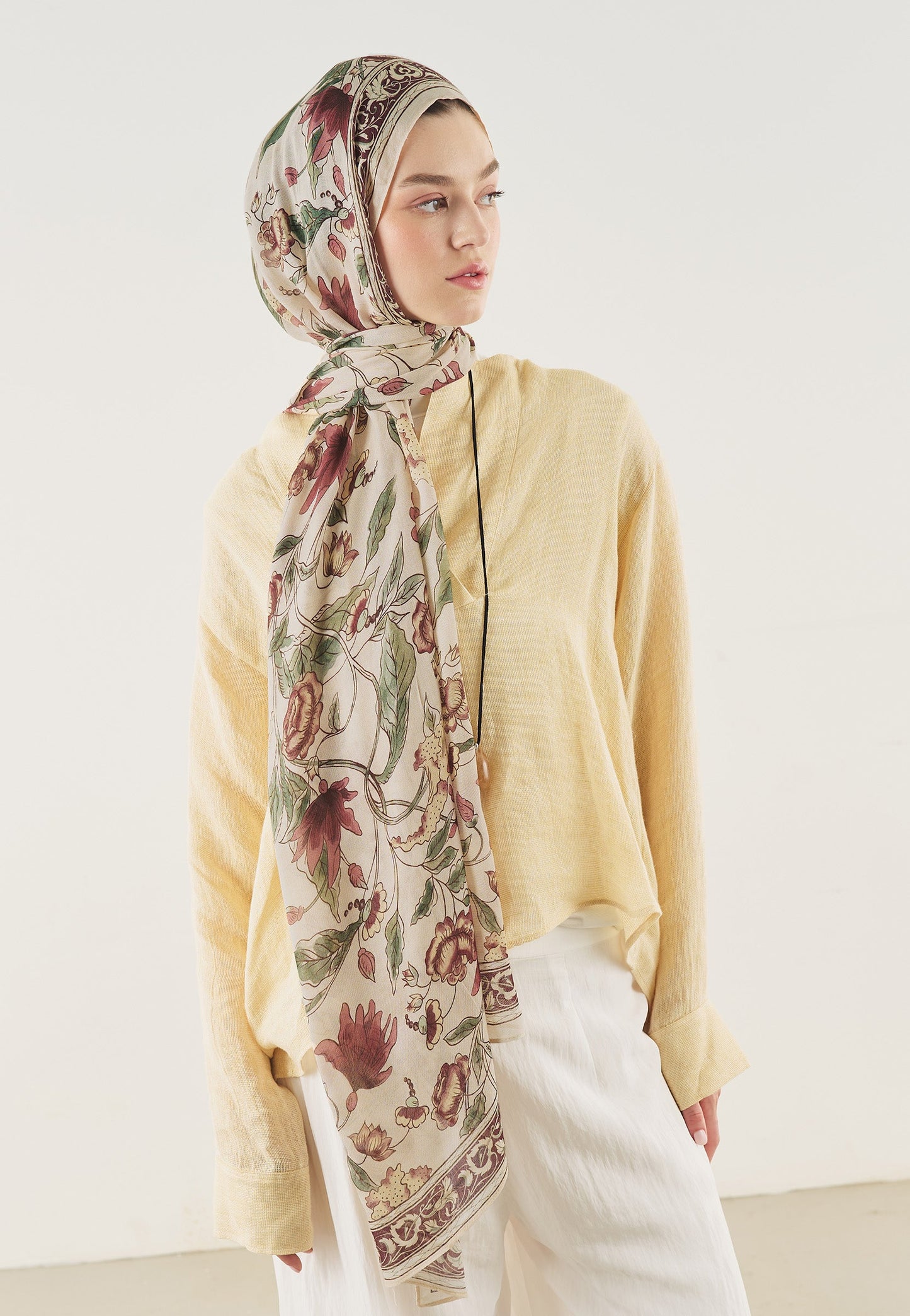 Pure Ethnic Pattern Soft Viscose Scarf