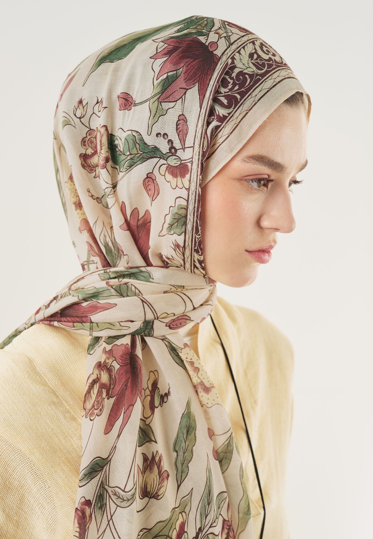 Pure Ethnic Pattern Soft Viscose Scarf