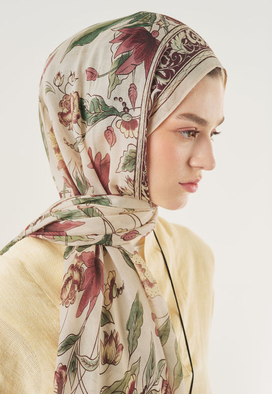 Pure Ethnic Pattern Soft Viscose Scarf