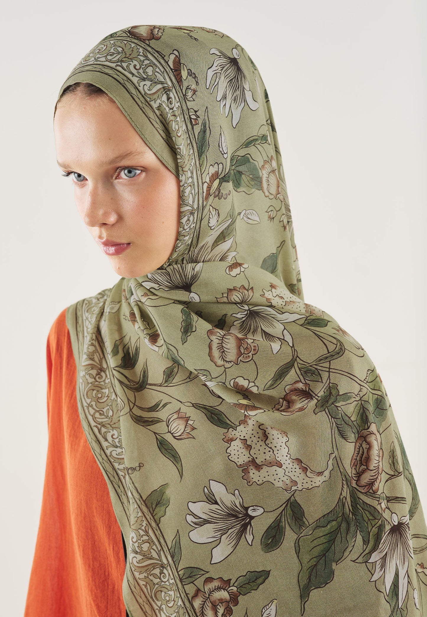 Pure Ethnic Pattern Soft Viscose Scarf