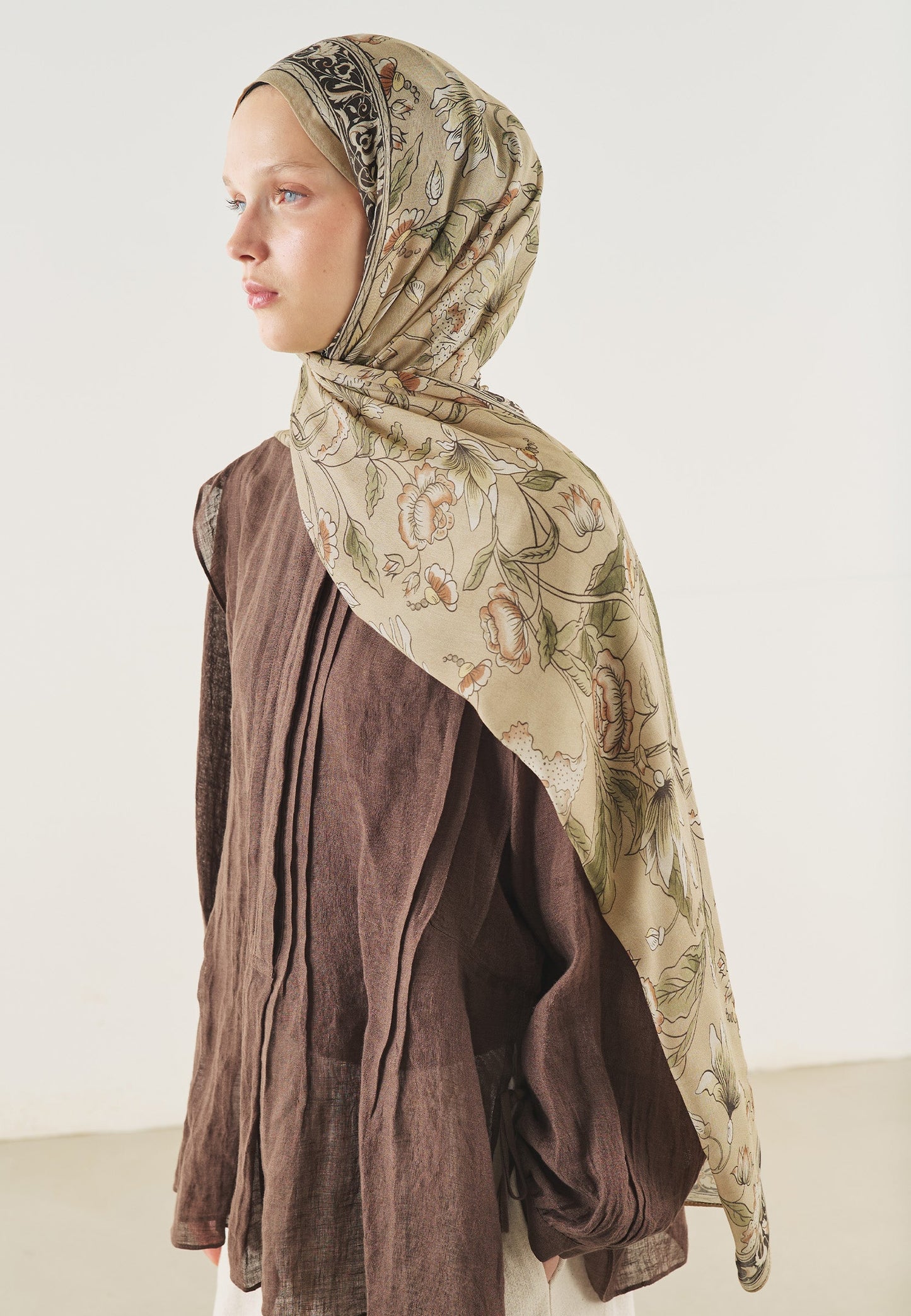 Pure Ethnic Pattern Soft Viscose Scarf