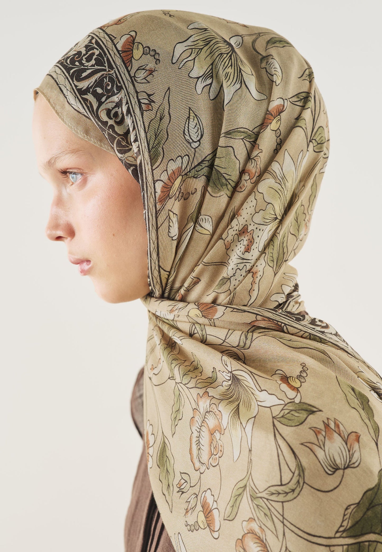 Pure Ethnic Pattern Soft Viscose Scarf