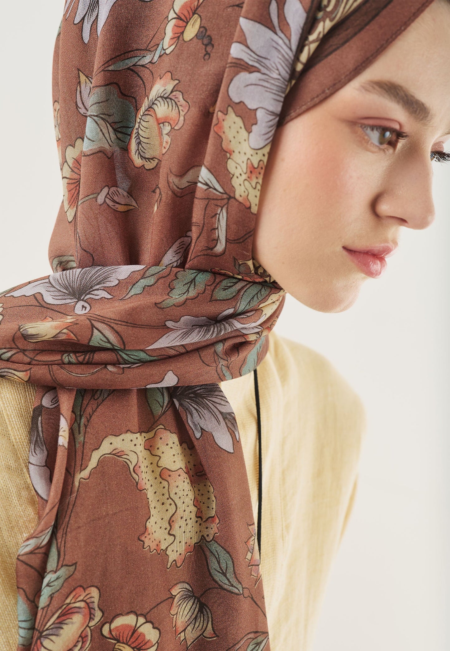 Pure Ethnic Pattern Soft Viscose Scarf