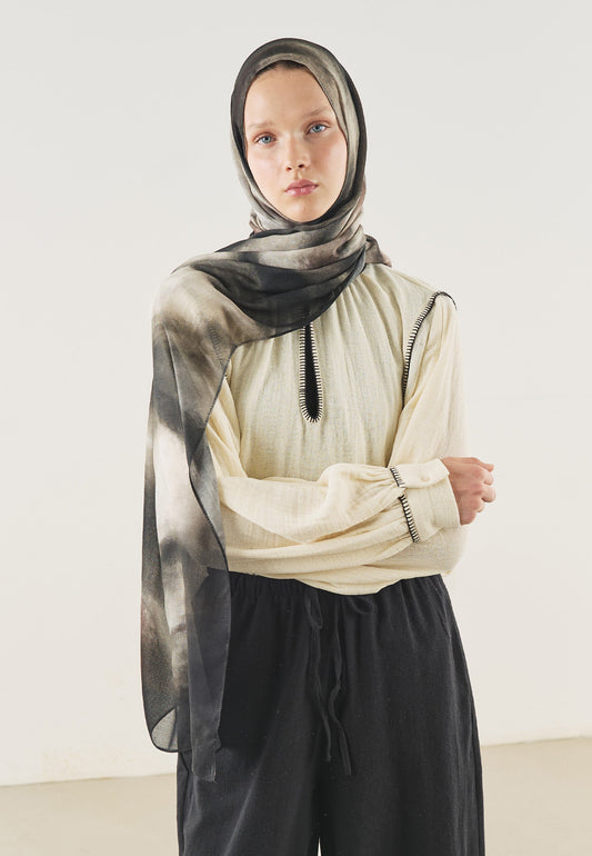 Pure Flow Pattern Soft Viscose Scarf
