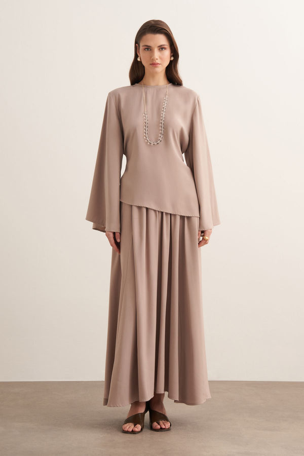 Serena 2-pieces Cupra Set - Mink