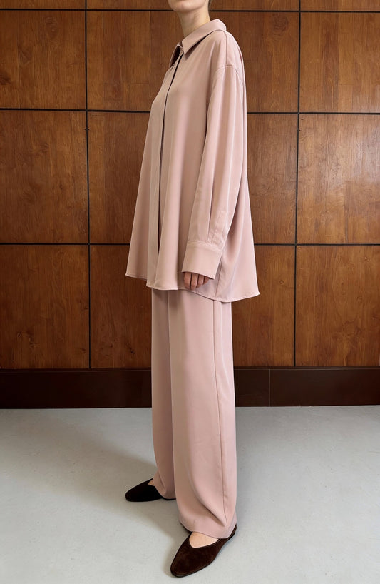 Luxe 2-Piece Crepe Set - Rosy