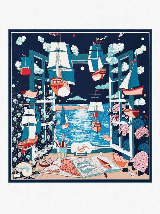 Bluemare Shawls-Midnight Blue