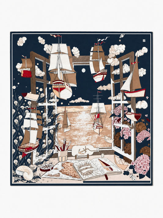 Bluemare Shawls-Deep Blue