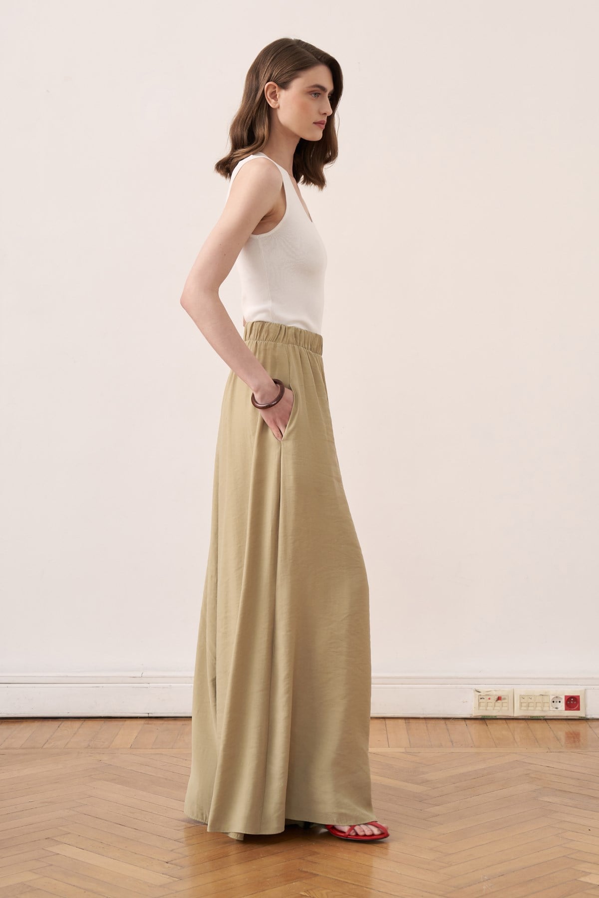 Silvara Pants - Warm Olive