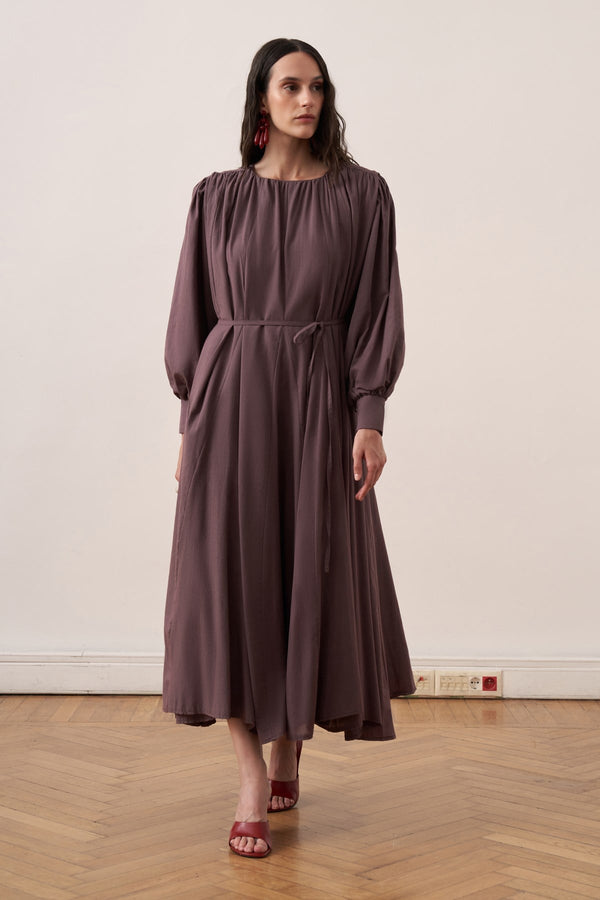 Solena Dress - Burgundy