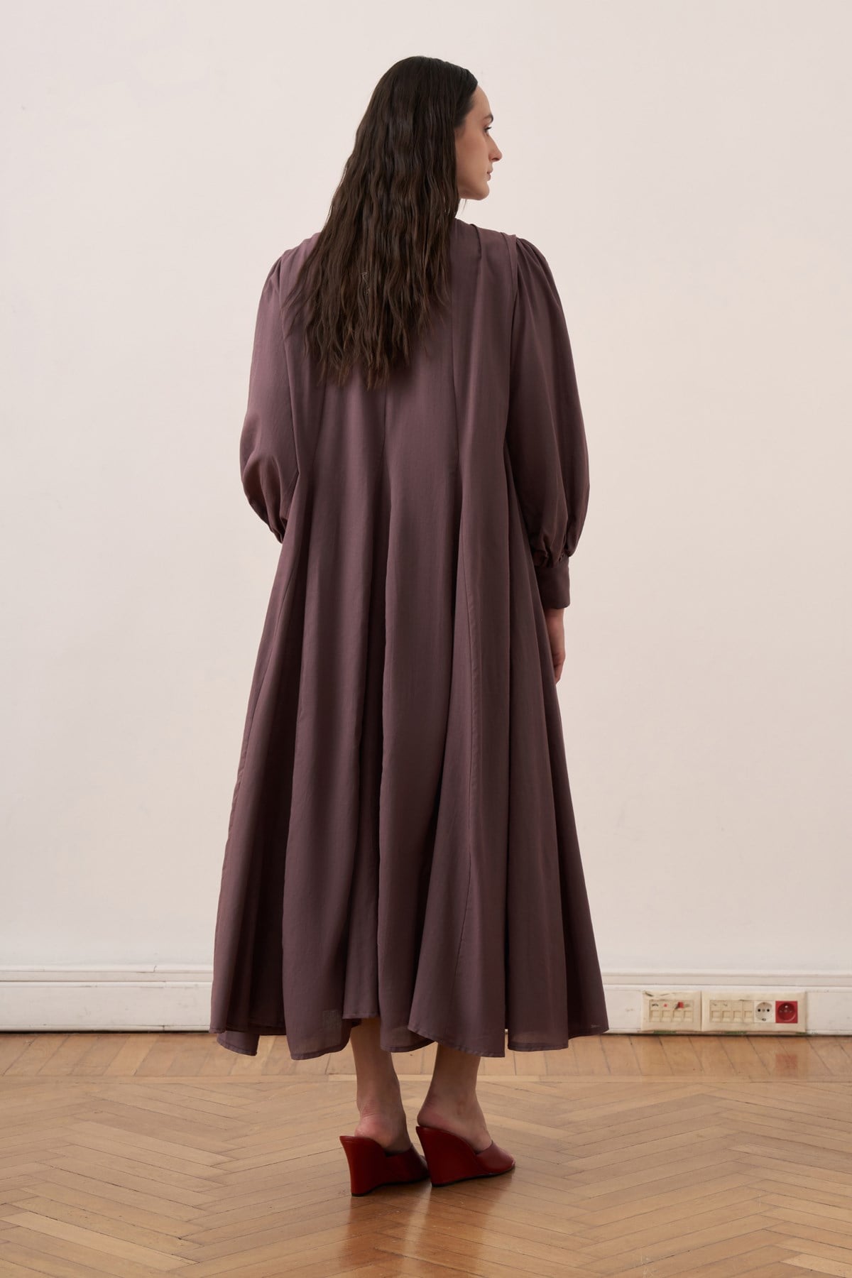 Solena Dress - Burgundy