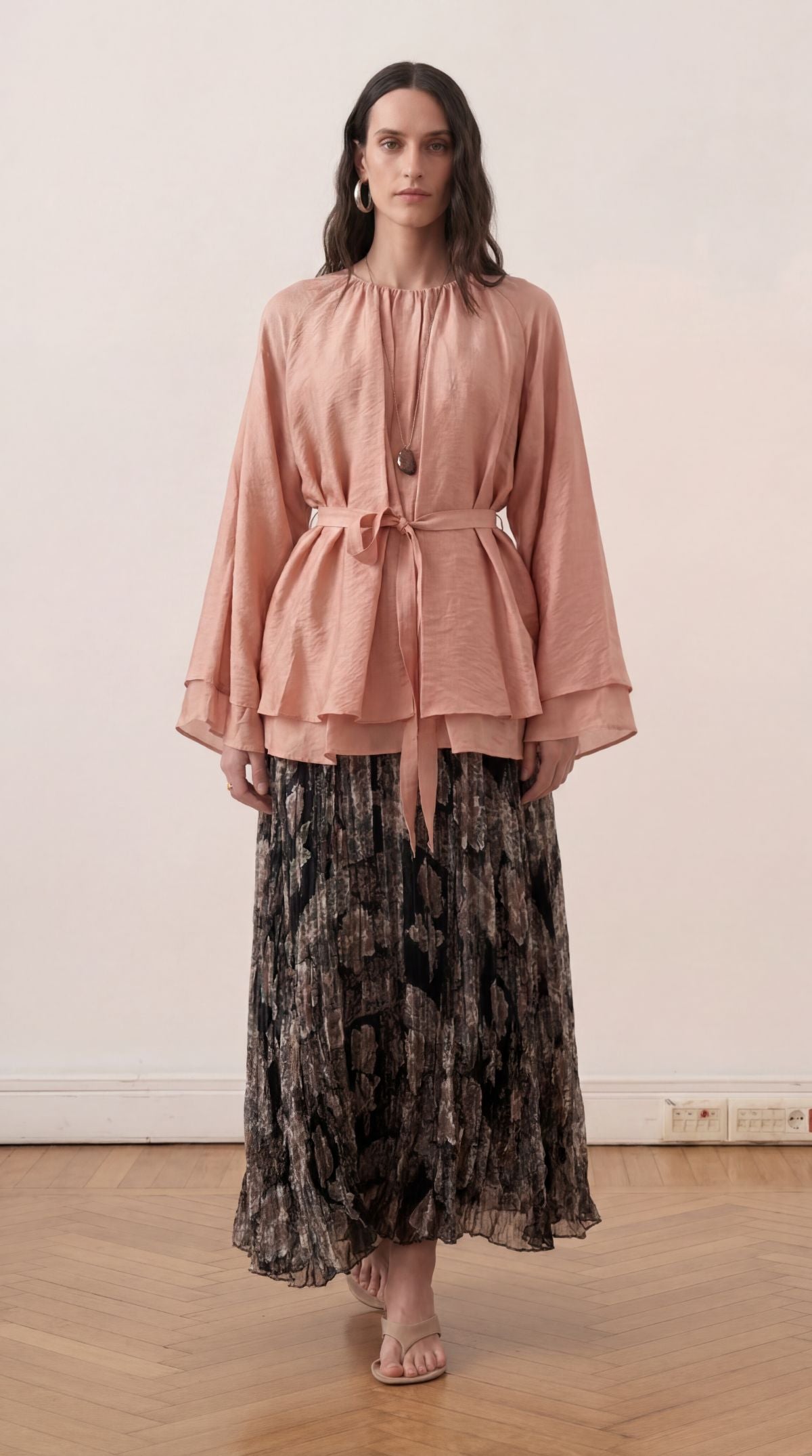 Tidea Blouse - Salmon