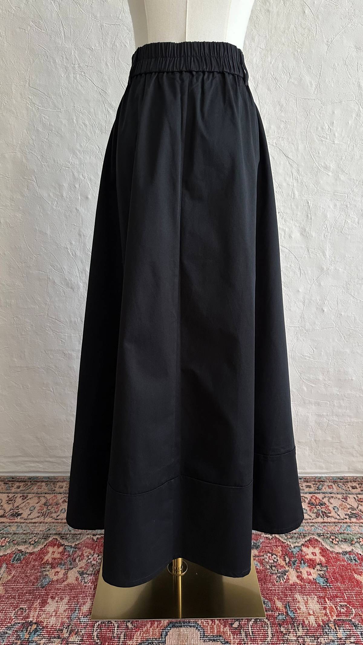 Vela Cotton Skirt & Top Set - Black