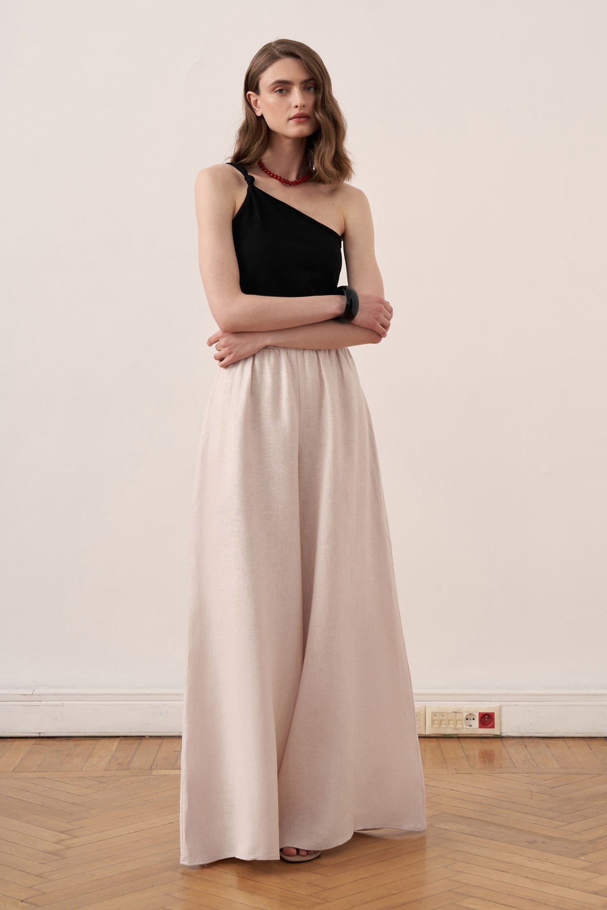 Virella Linen Pants - Stone