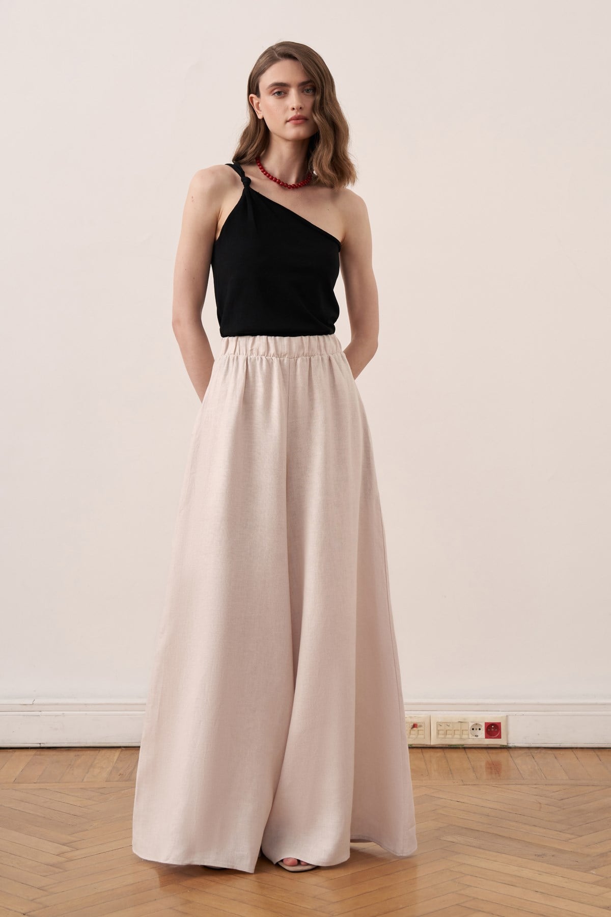 Virella Linen Pants - Stone